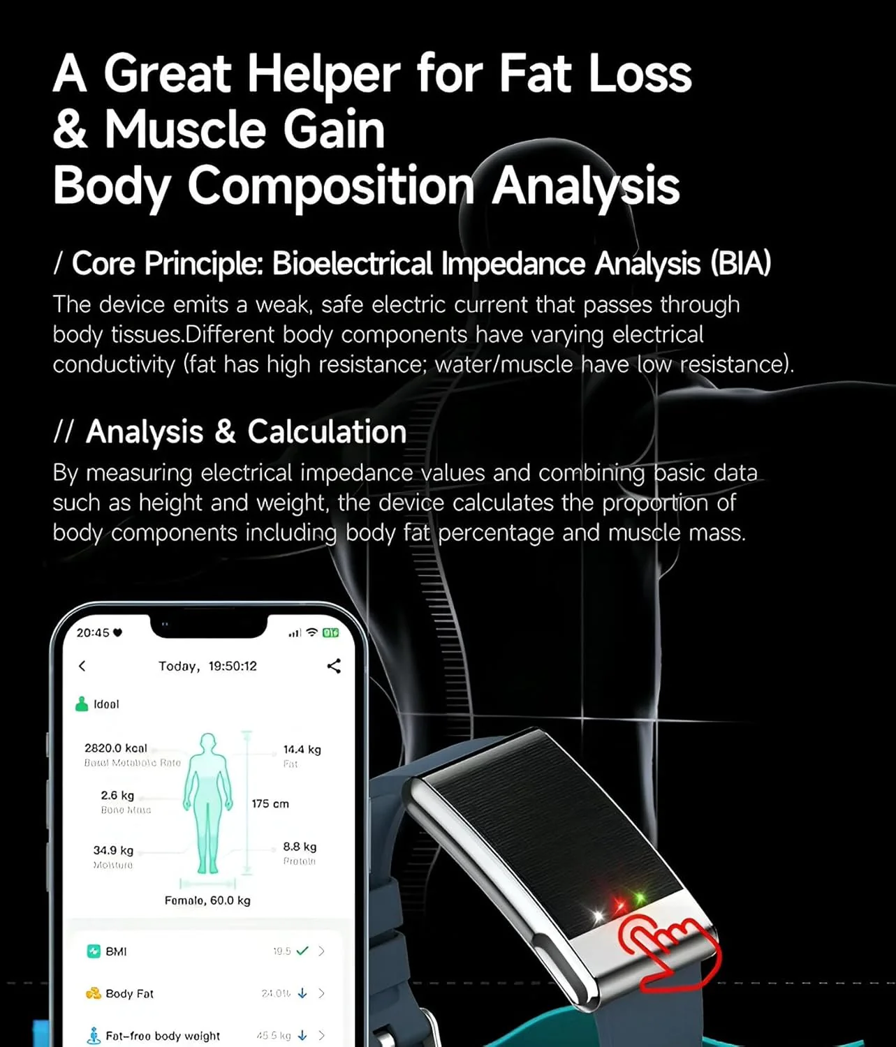 élixir SENSE Health & Fitness Tracker | Advanced 24/7 HRV, ECG, SpO₂, BP & Skin Temp Monitoring | Sleep, Stress & Activity Tracking | Body Composition Analysis | Recovery & Wellness Guidance (BRAND NEW/SEALED) - Image 7