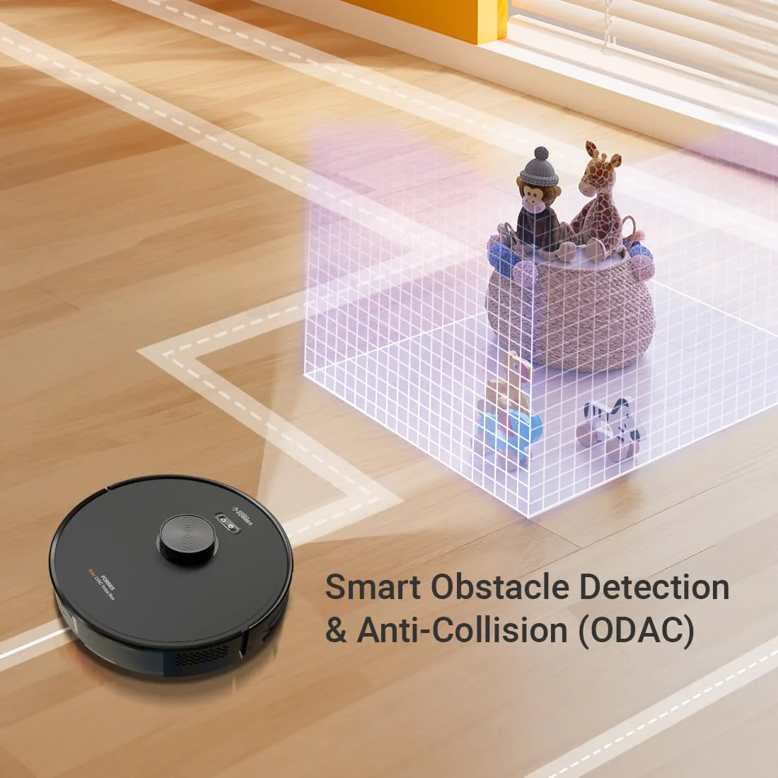 Eureka Forbes LVAC Voice Nuo Robotic Automatic Vacuum Cleaner | Dry Vacuuming & Wet Mopping | Smart Voice Control | 3D Laser Mapping | Silent Operation | Powerful Suction - Image 3
