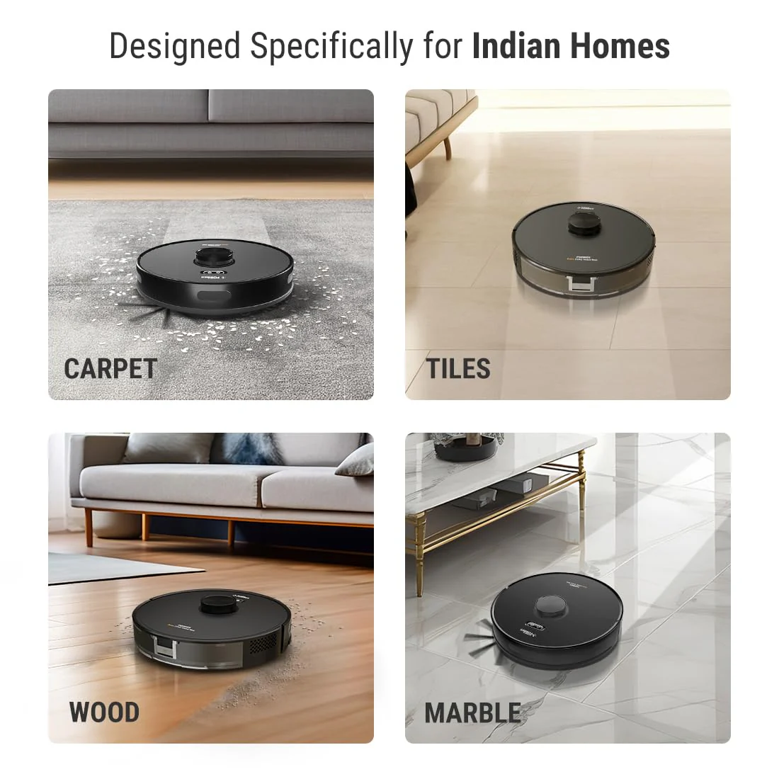 Eureka Forbes LVAC Voice Nuo Robotic Automatic Vacuum Cleaner | Dry Vacuuming & Wet Mopping | Smart Voice Control | 3D Laser Mapping | Silent Operation | Powerful Suction - Image 7