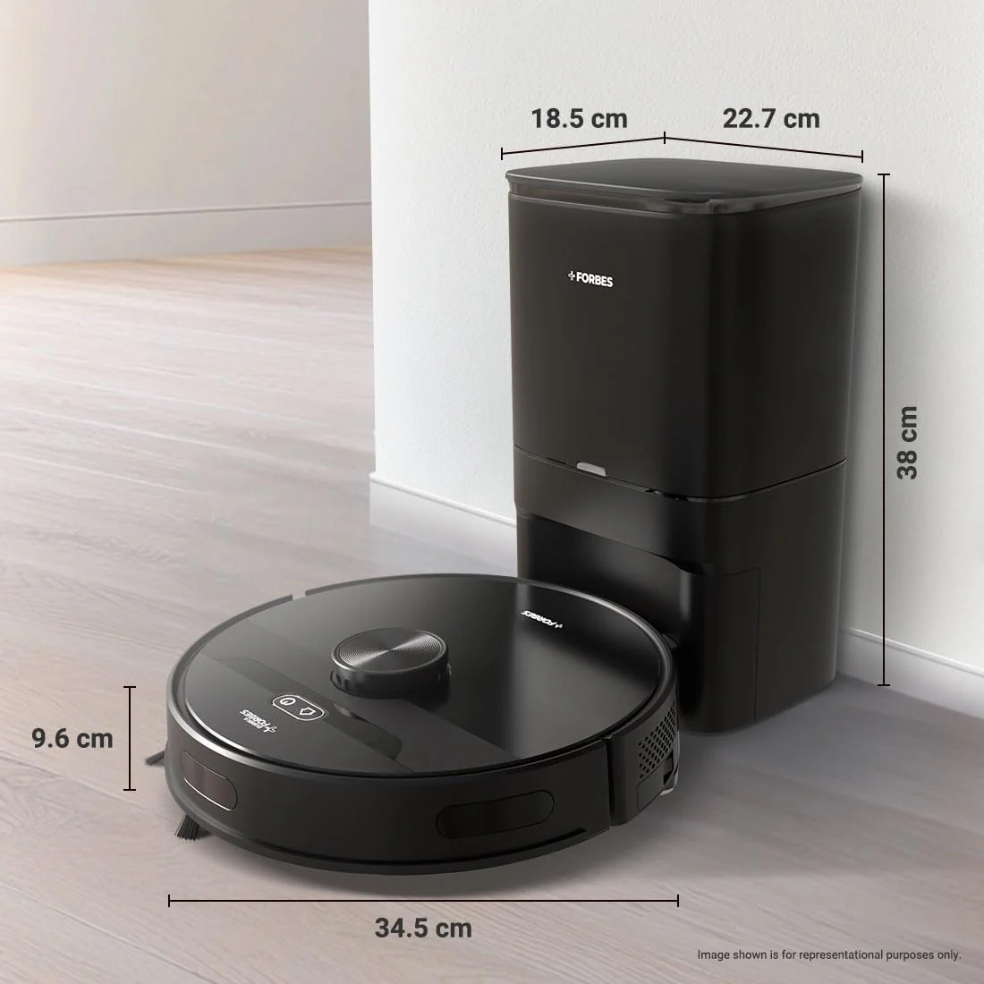 Eureka Forbes SmartClean, 5000Pa HyperSuction Robotic Vacuum Cleaner with Auto Bin (65 Days Hands-Free Cleaning) | LiDAR 3.0 & Home Mapping | Wet Mopping | 5-Hour Run Time | Smart App Control - Image 2