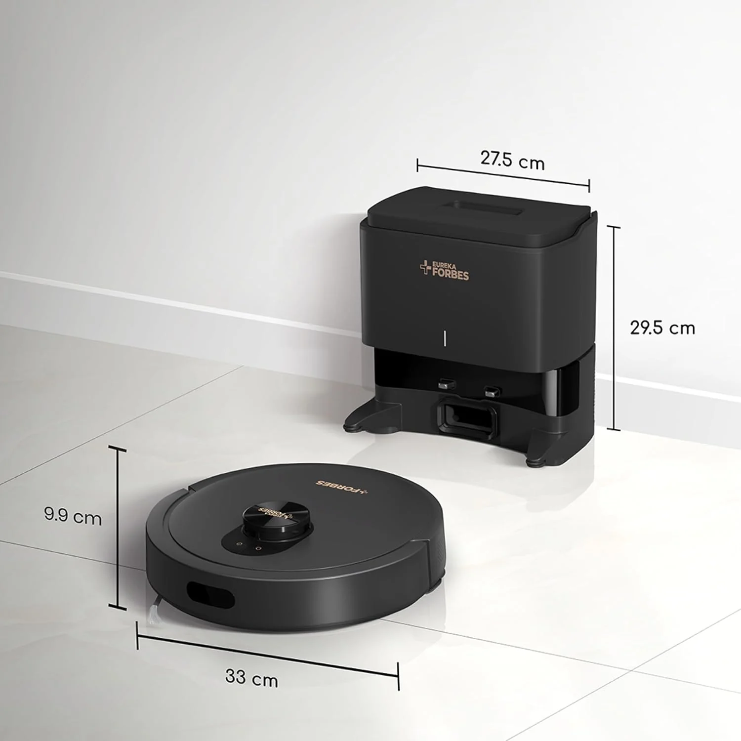 Eureka Forbes SmartClean Auto Bin Turbo, 7000Pa HyperSuction Robotic Vacuum Cleaner (40 Days Hands-Free Cleaning) | LiDAR 3.0 & Quick Home Mapping | Wet Mopping | 3-Hour Run Time | Smart App Control - Image 2