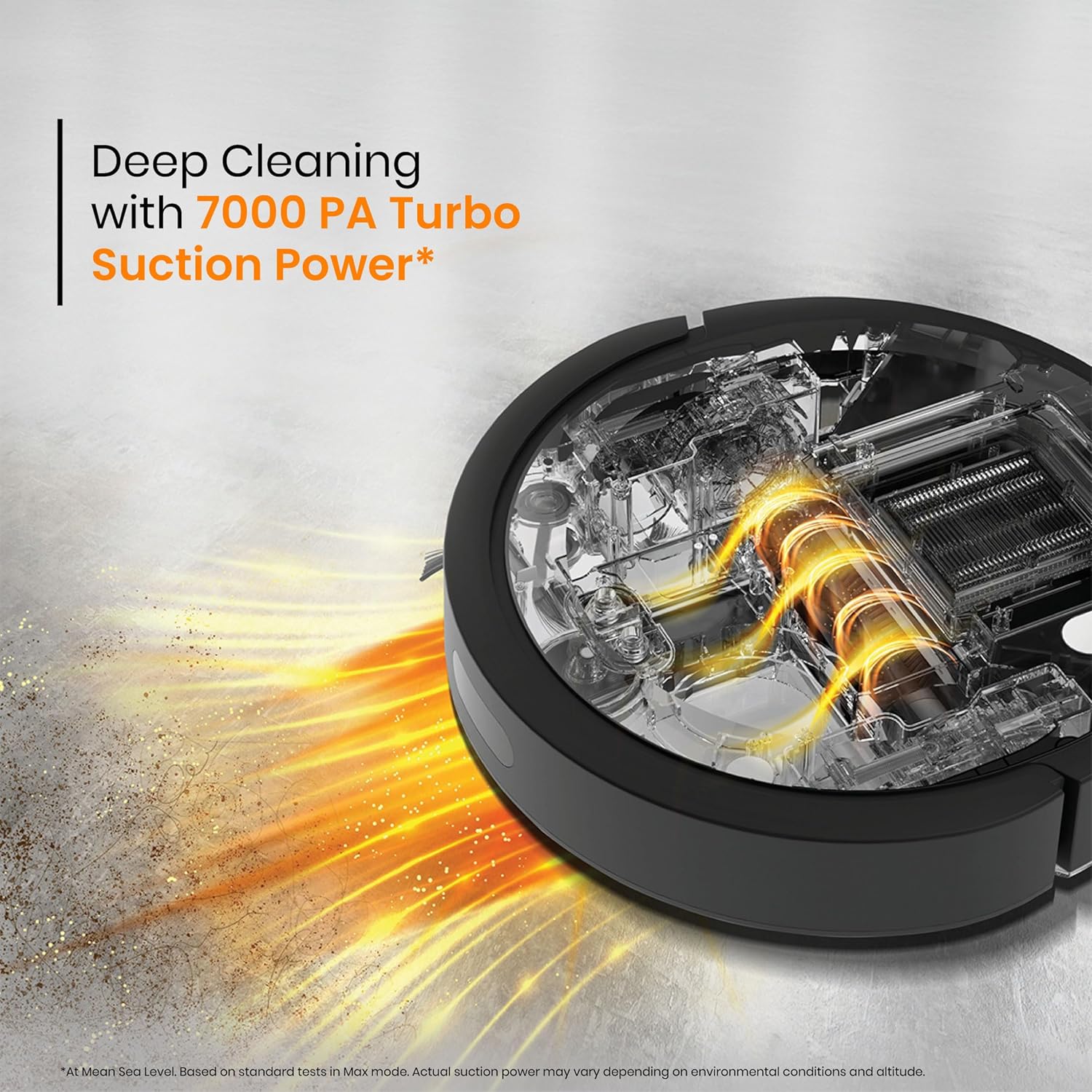 Eureka Forbes SmartClean Auto Bin Turbo, 7000Pa HyperSuction Robotic Vacuum Cleaner (40 Days Hands-Free Cleaning) | LiDAR 3.0 & Quick Home Mapping | Wet Mopping | 3-Hour Run Time | Smart App Control - Image 8