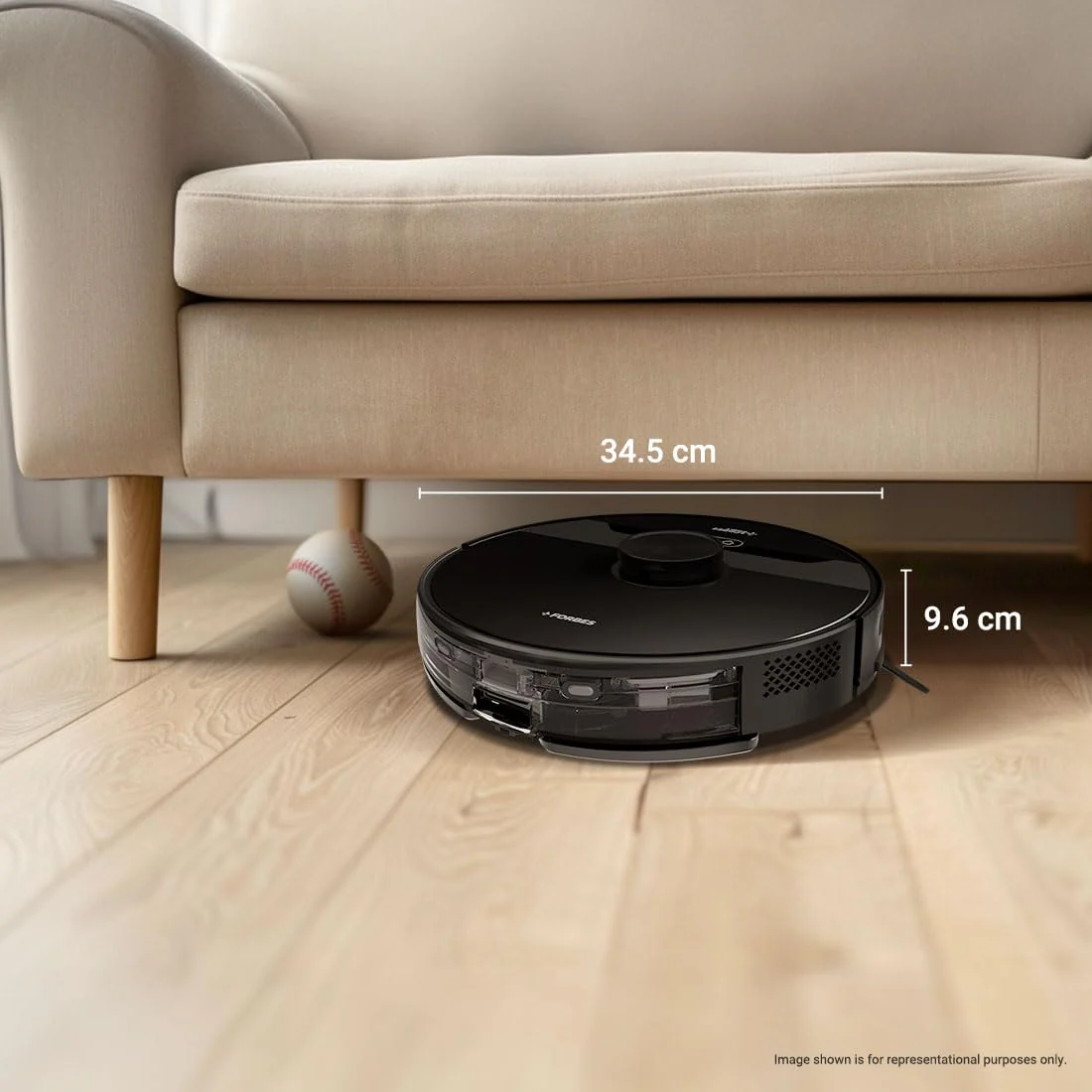 Eureka Forbes SmartClean Nuo, 5000Pa HyperSuction Robotic Vacuum Cleaner with LiDAR 3.0 Navigation & Home Mapping | Wet Mopping | 5-Hour Run Time | 5000mAh Battery | Smart App Control - Image 2