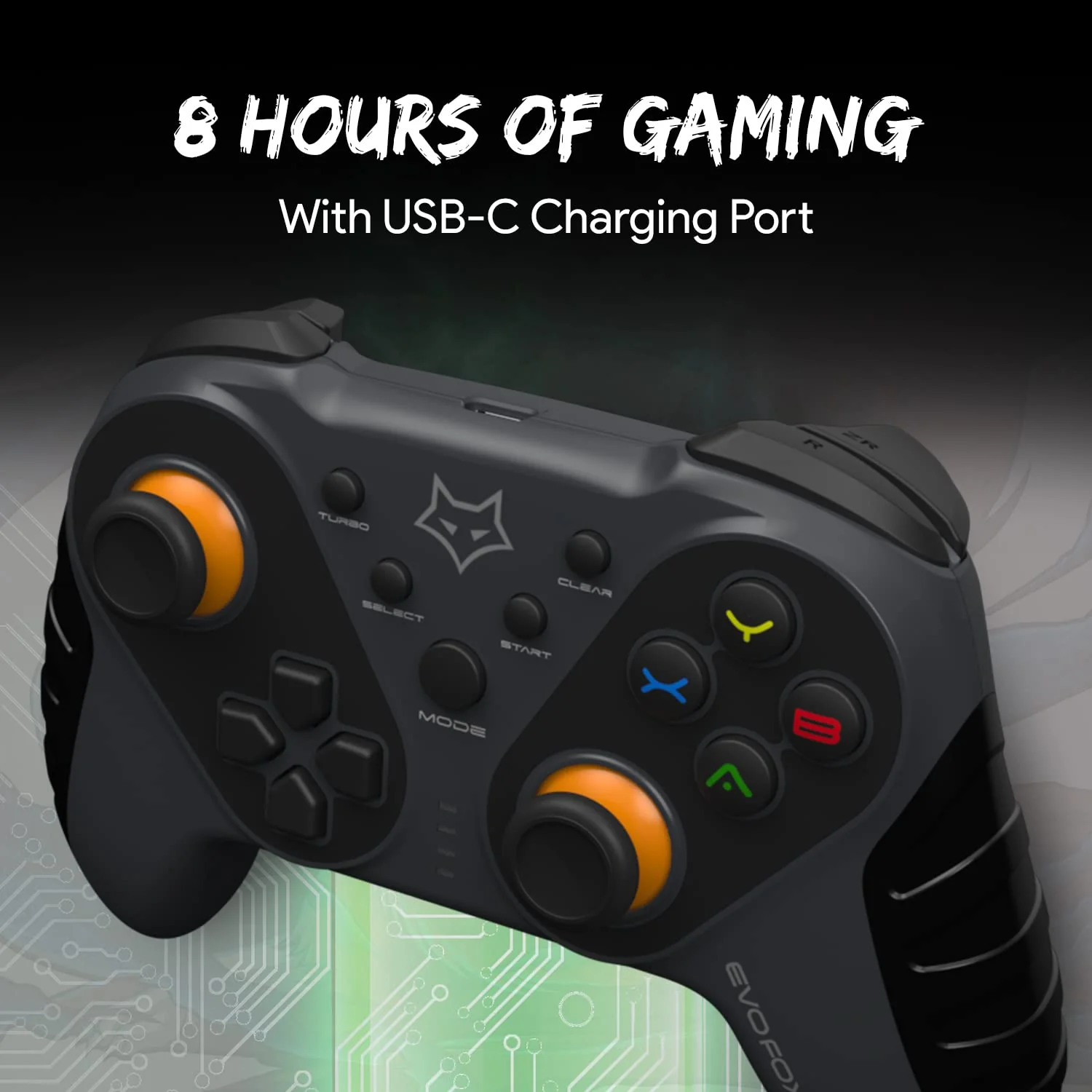 EvoFox Elite Ops Wireless Gamepad for Google TV and Android TV | 8+ Hours of Play Time | Zero Lag Connectivity Upto 12 Feet ( Without Dongle) - Image 6