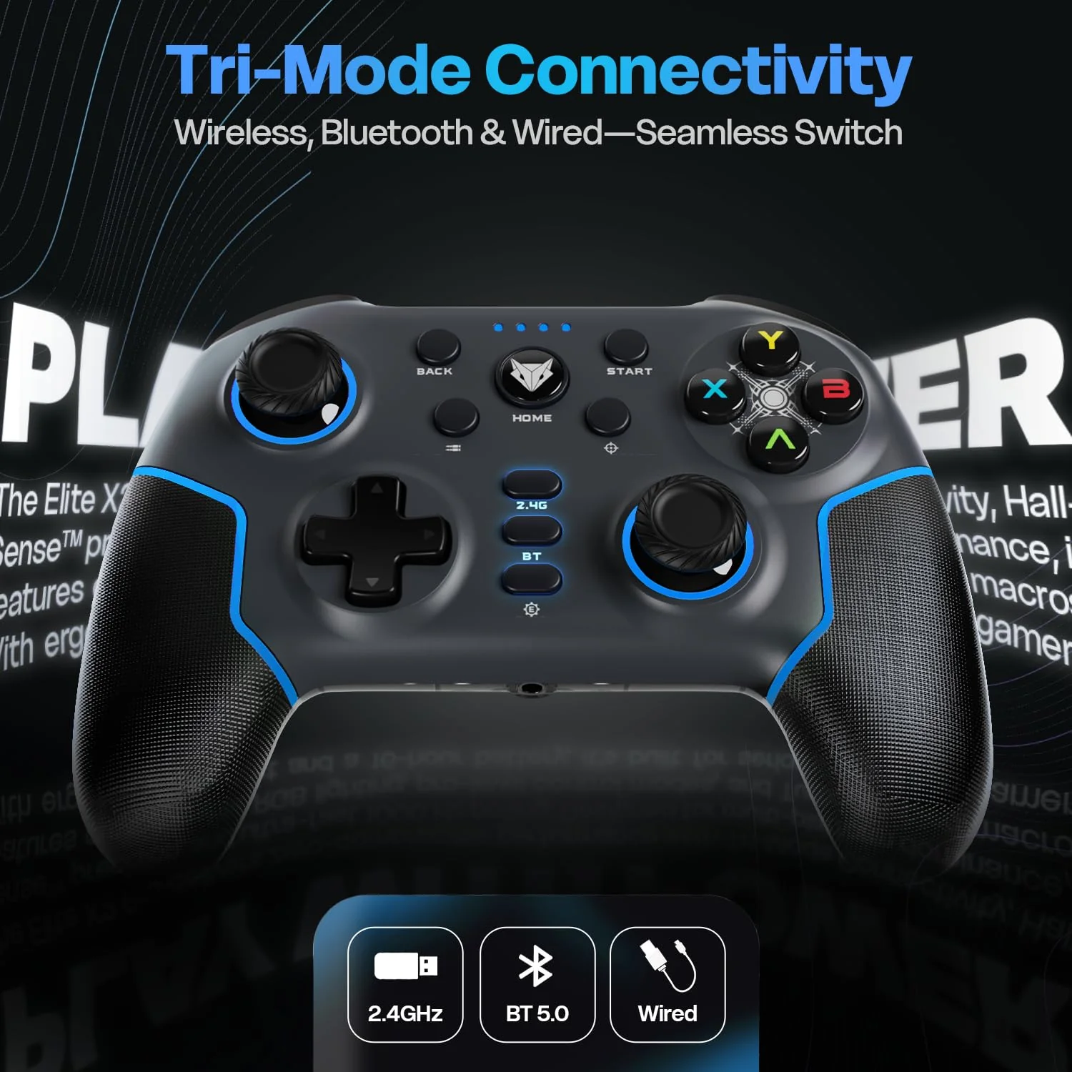 EvoFox Elite X2 Pro Gaming Controller for PC (Without Receiver) - Image 2