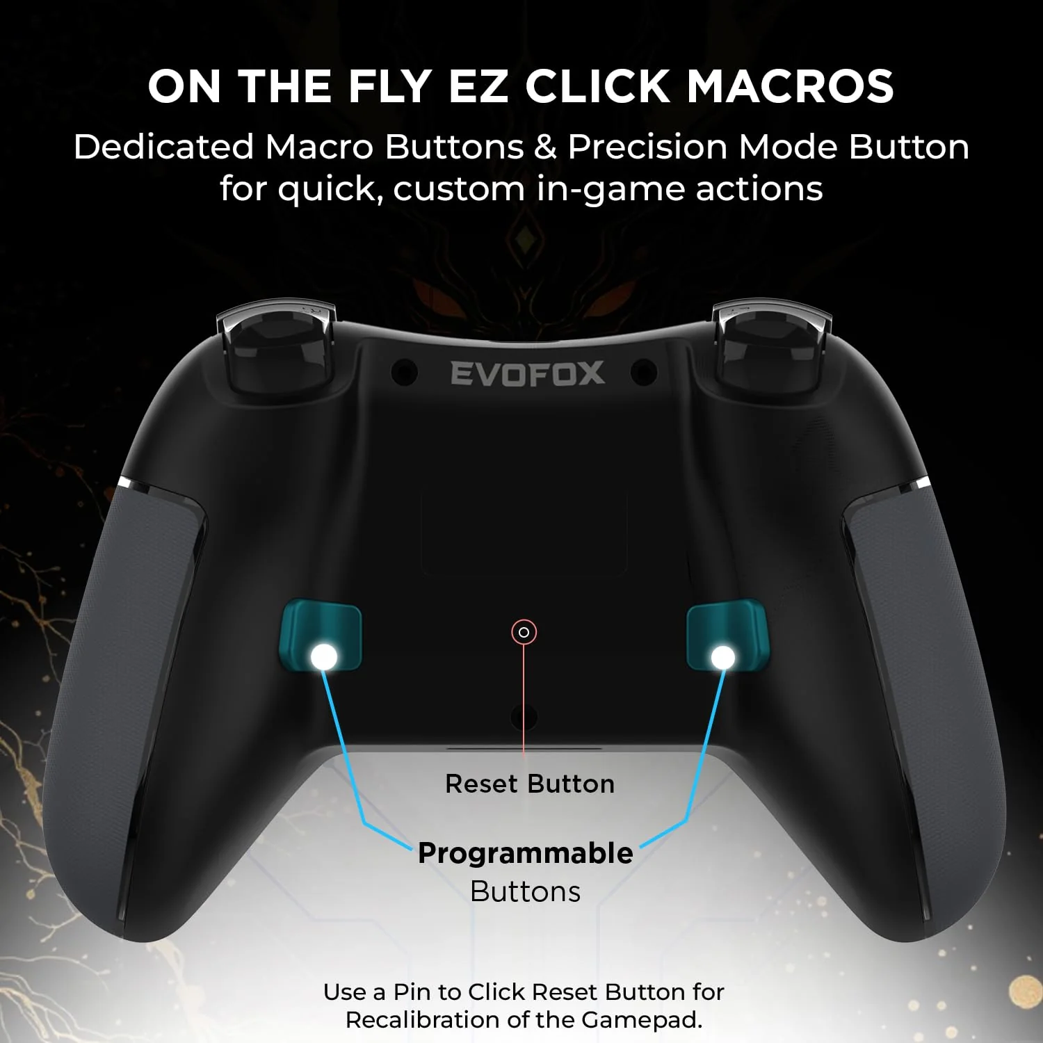EvoFox One S Universal 3-Mode Wireless Gaming Controller, HallSenseโข Precision Joysticks, Bluetooth 5.0, 2.4GHz, Fast Type-C Charging for PC, Mobile, Android TV, PS4 & Console Gaming - Image 4
