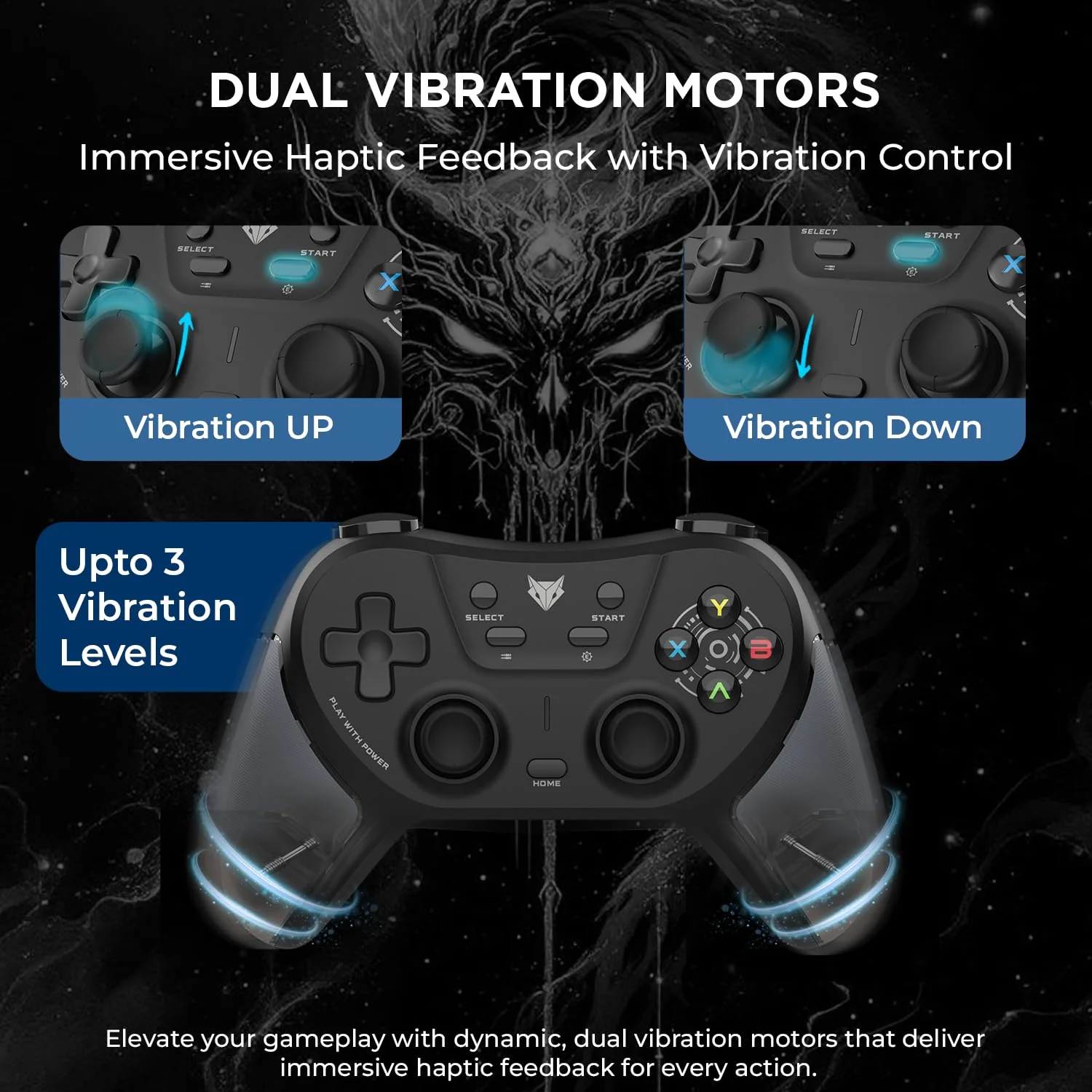 EvoFox One S Universal 3-Mode Wireless Gaming Controller, HallSenseโข Precision Joysticks, Bluetooth 5.0, 2.4GHz, Fast Type-C Charging for PC, Mobile, Android TV, PS4 & Console Gaming - Image 5