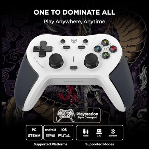 EvoFox One S Universal 3-Mode Wireless Gaming Controller (Without Receiver & Acessories) - Image 8