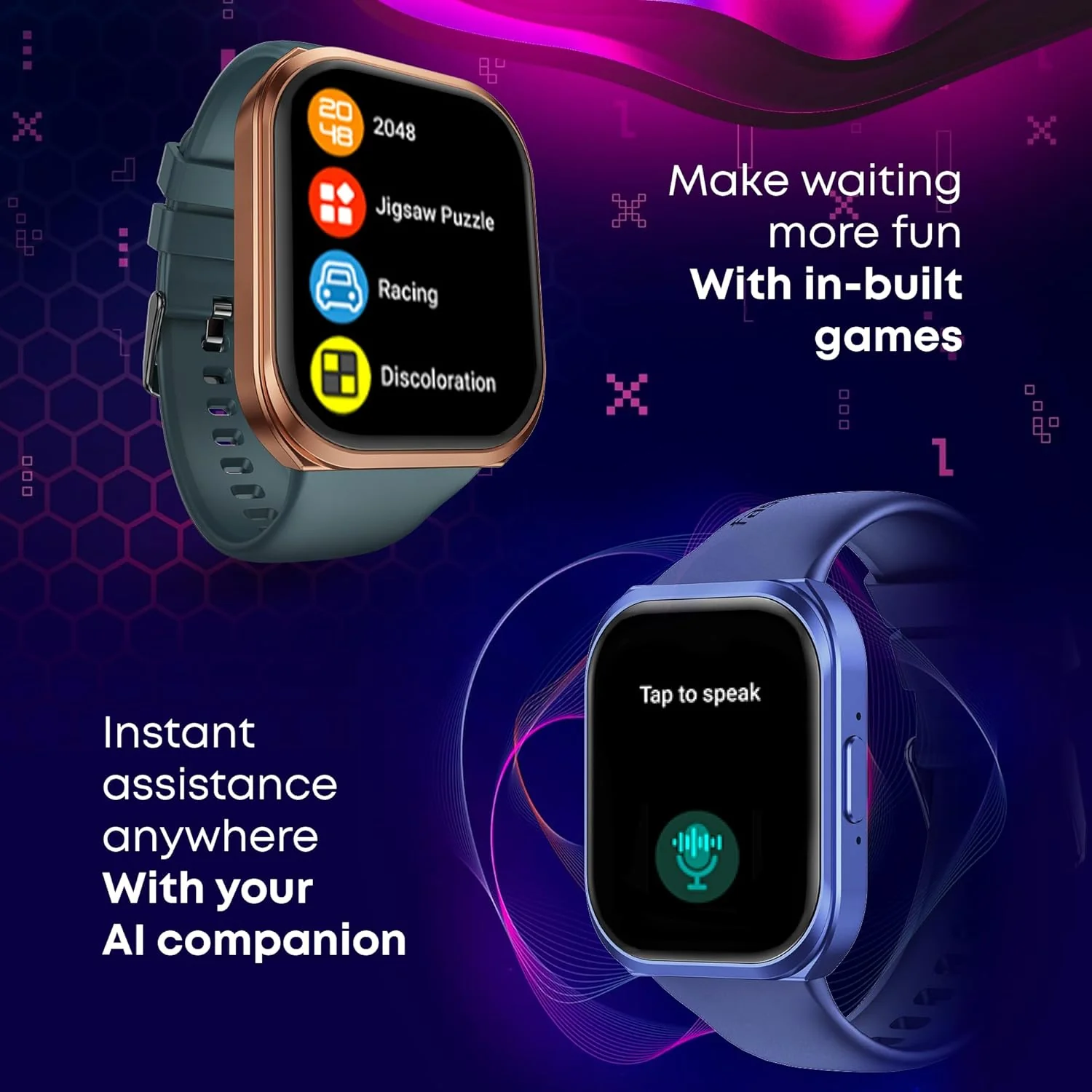 Fastrack New Limitless FS1+ Smart Watch|Biggest 2.01" UltraVU Display|Industry Best 950 Nits Brightness|SingleSync BT Calling|NitroFast Charging|110+ Sports Modes|200+ Watchfaces|Upto 7 Days Battery - Image 5