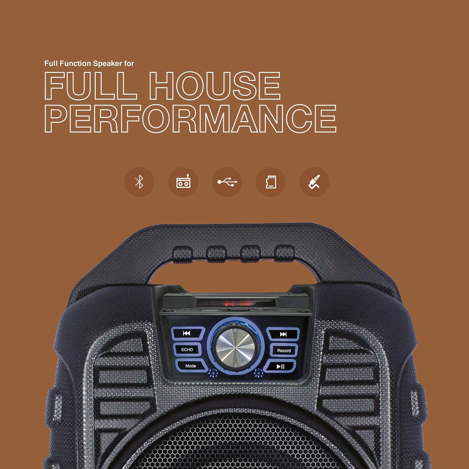 FINGERS Knockout Rugged 32 Watt Truly Wireless Bluetooth Portable Speaker (Black) - Image 4