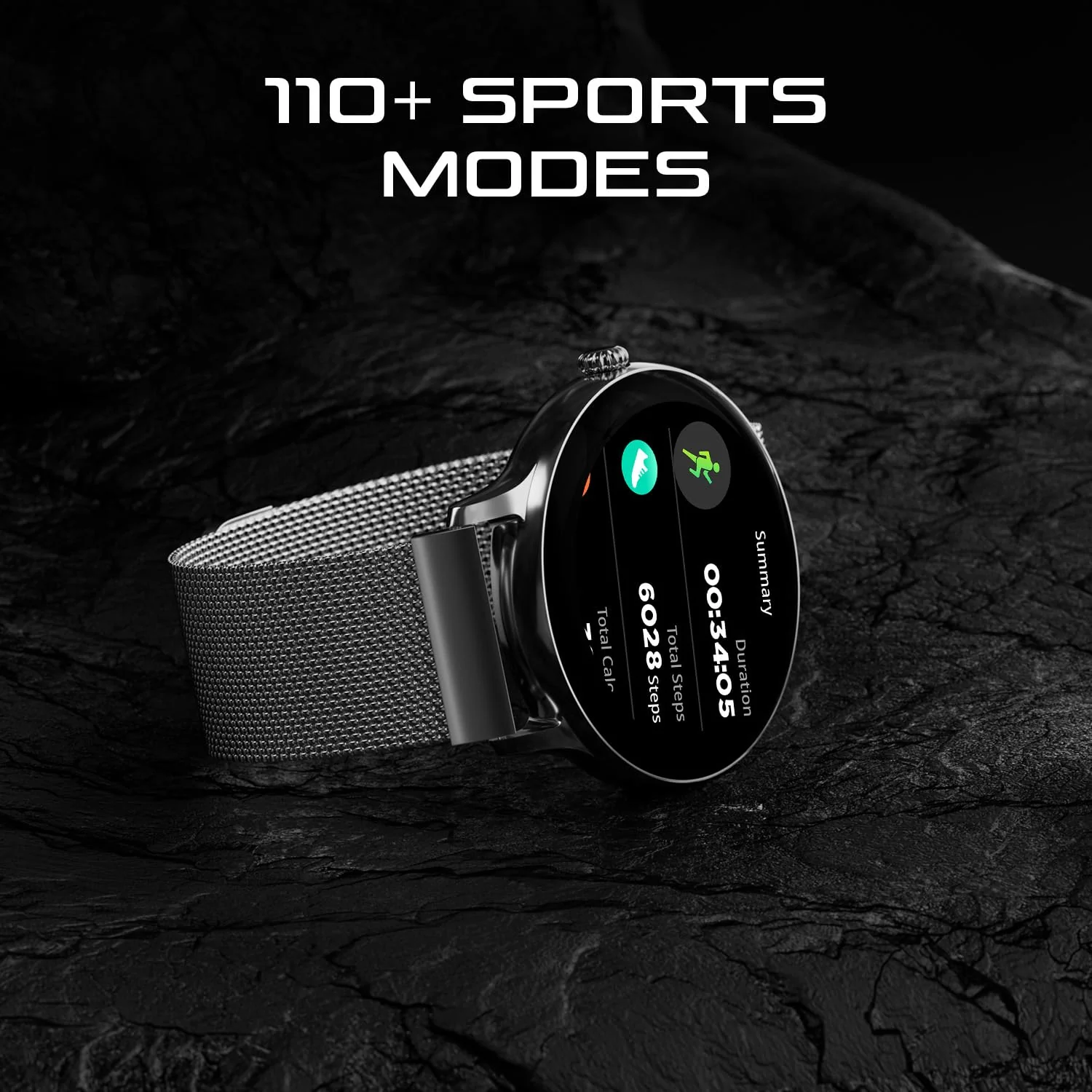 Fire-Boltt Ace Luxury Phoenix AMOLED Stainless Steel Smart Watch 36.32mm (1.43 inch), 700 NITS Brightness, Stainless Steel Rotating Crown, Multipe Sports Modes & 360 Health - Image 4