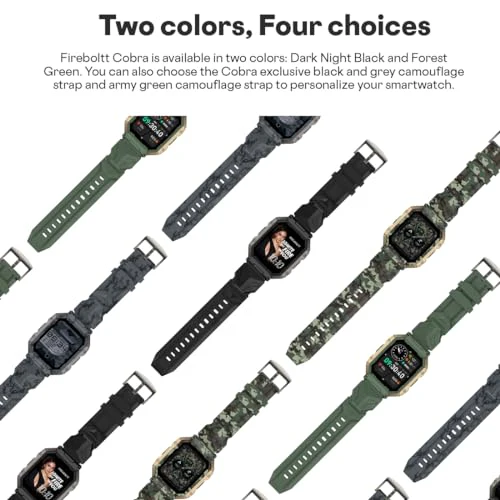 Fire-Boltt Cobra Smart Watch 1.78" Always-On AMOLED Display, Army Grade Strong Build, Bluetooth Calling with 123 Sports Modes, 60 Hz Refresh Rate, IP68 Rating - Image 8