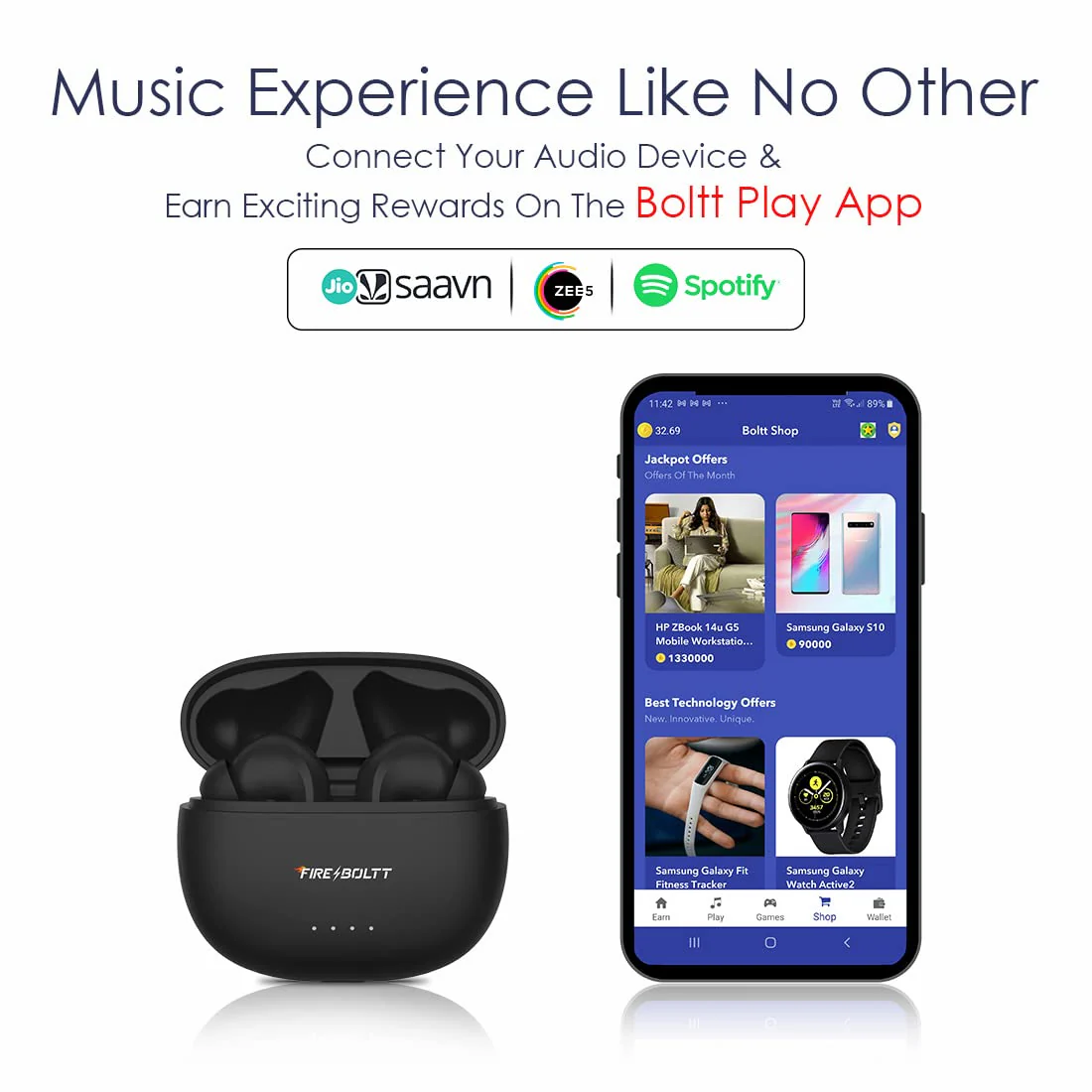 Fire-Boltt Fire Pods In Ear Earbuds Rigel With Appealing RGB Lights, Bluetooth 5.3, Mammoth 13Mm Drivers, Dual Mic ENC, 30Db ANC And Gaming Mode (Black) - Image 10
