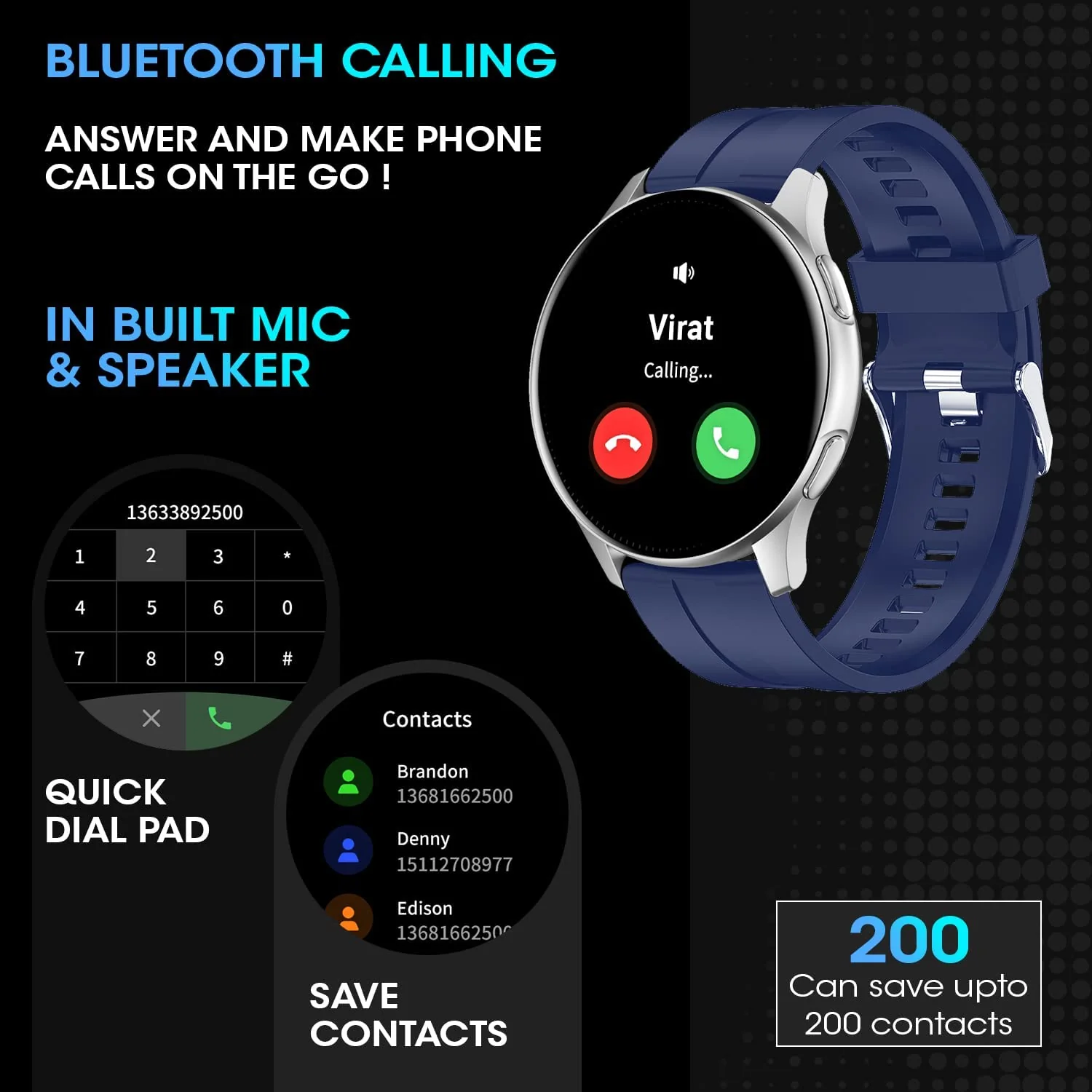 Fire-Boltt INVINCIBLE 1.39" (3.53cm) AMOLED 454x454 Bluetooth Calling Smartwatch - Image 3