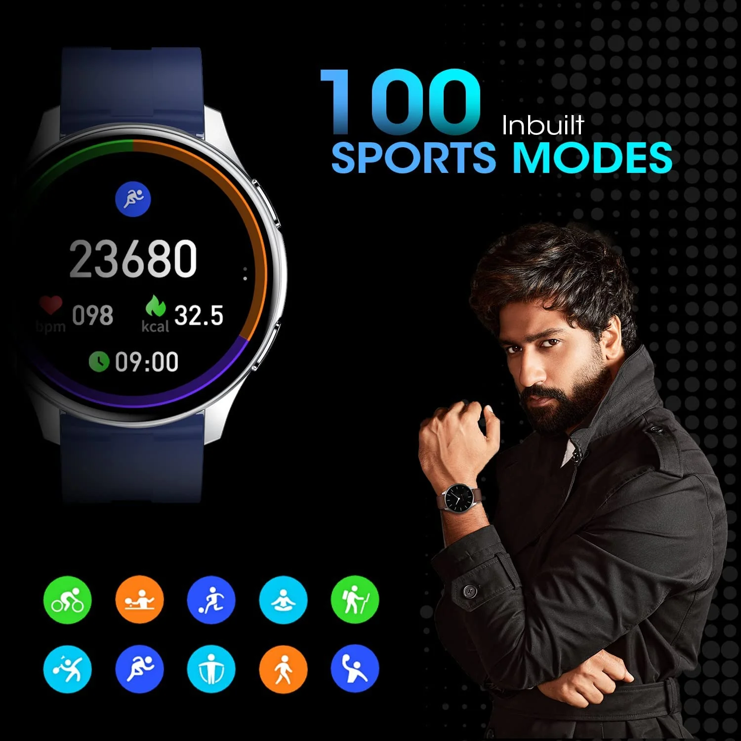 Fire-Boltt INVINCIBLE 1.39" (3.53cm) AMOLED 454x454 Bluetooth Calling Smartwatch - Image 6