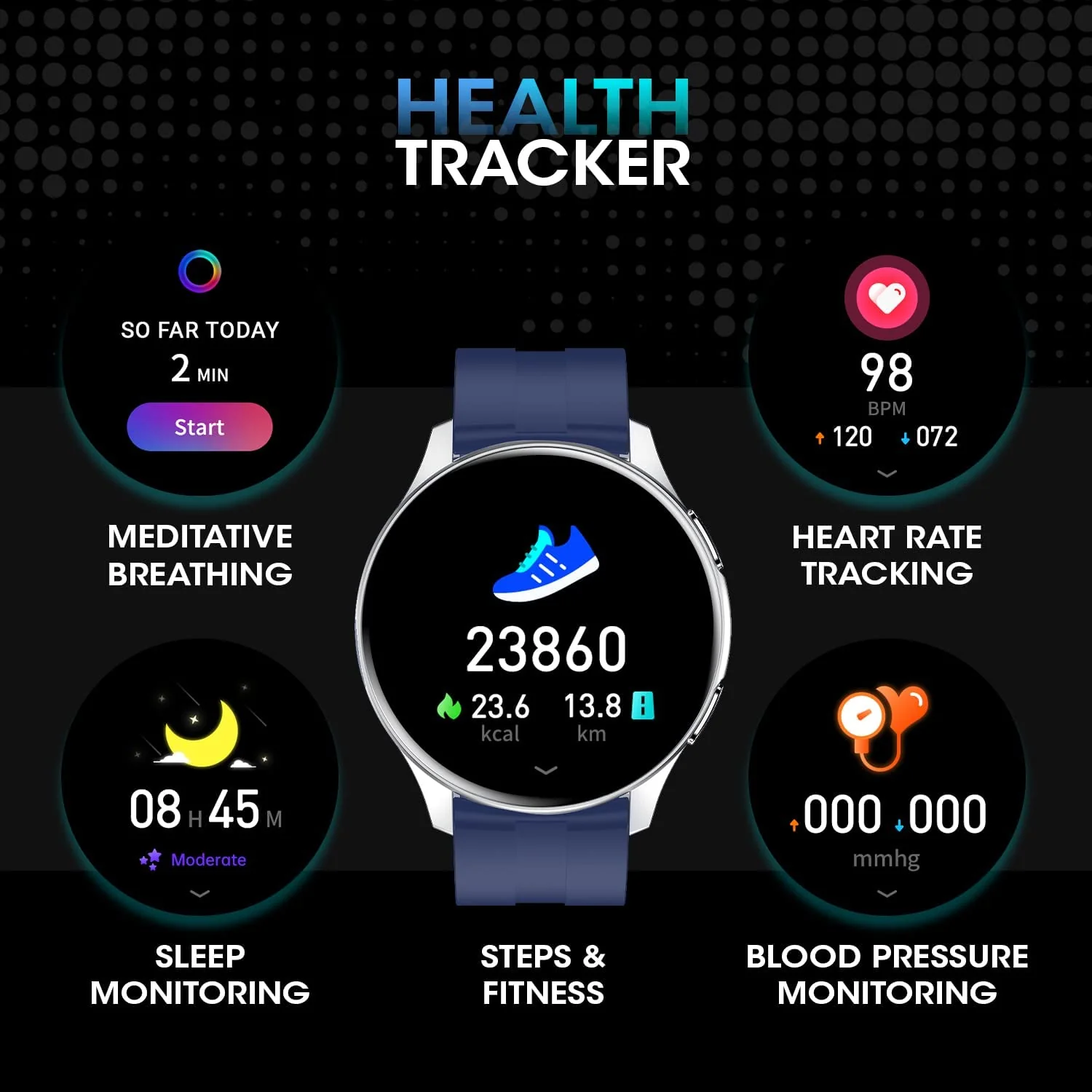 Fire-Boltt INVINCIBLE 1.39" (3.53cm) AMOLED 454x454 Bluetooth Calling Smartwatch - Image 7