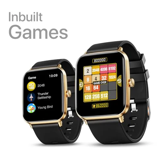 Fire-Boltt Ninja Call Pro Bluetooth Calling Smart Watch,1.69” HD Display,AI Outfit Watch Face, 2 Looks in 1 Watch, Extra Straps at ₹99, 120+ Sports Modes, Smartwatch for Men & Women (Gold Black) - Image 10