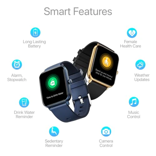 Fire-Boltt Ninja Call Pro Bluetooth Calling Smart Watch,1.69” HD Display,AI Outfit Watch Face, 2 Looks in 1 Watch, Extra Straps at ₹99, 120+ Sports Modes, Smartwatch for Men & Women (Gold Black) - Image 11