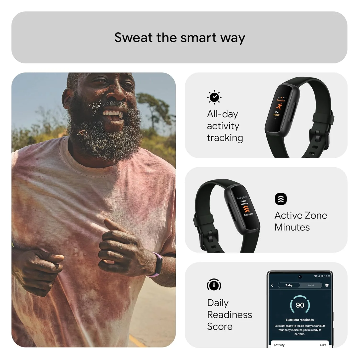Fitbit Inspire 3 Health & Fitness Tracker (Midnight Zen/Black) with 6-Month Premium Membership - Image 7