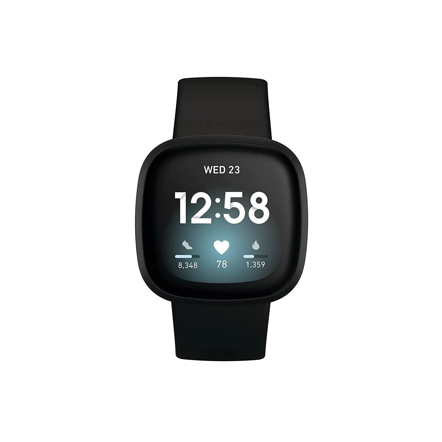 Fitbit Versa 3 Health & Fitness Smartwatch with GPS, 24/7 Heart Rate, Alexa Built-in, 6+ Days Battery, One Size (S & L Bands Included) - Image 2
