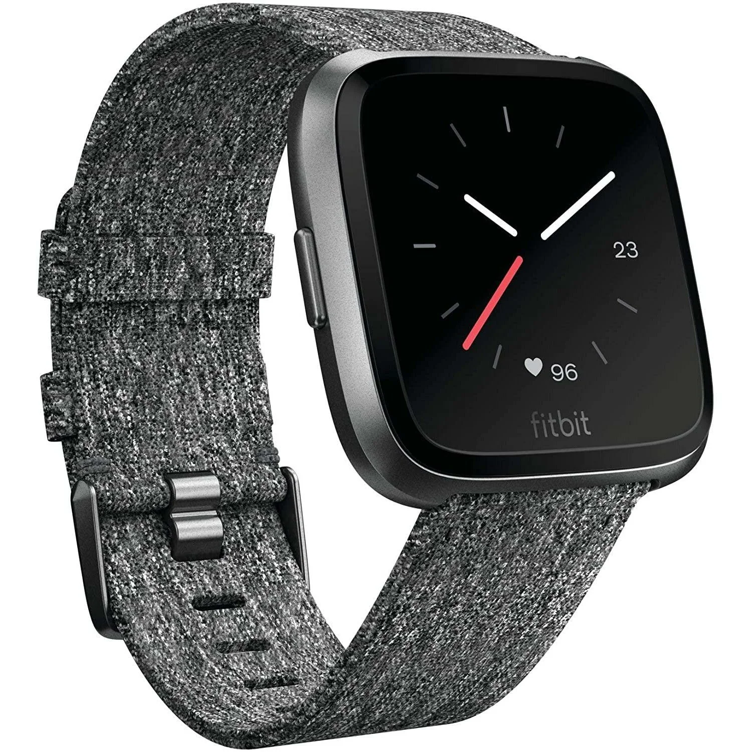 Fitbit Versa Special Edition Smart Watch, Charcoal Woven, One Size