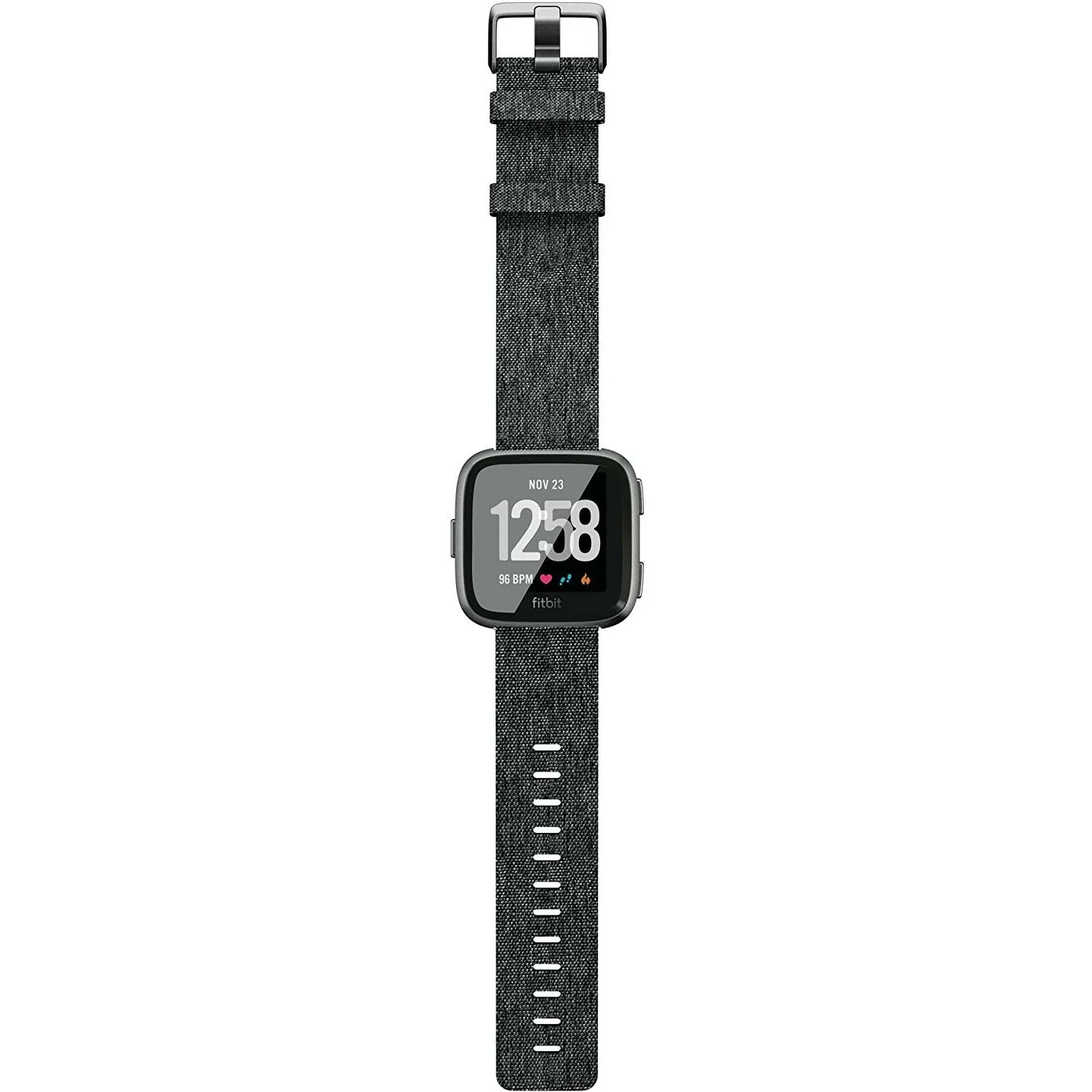 Fitbit Versa Special Edition Smart Watch, Charcoal Woven, One Size - Image 4