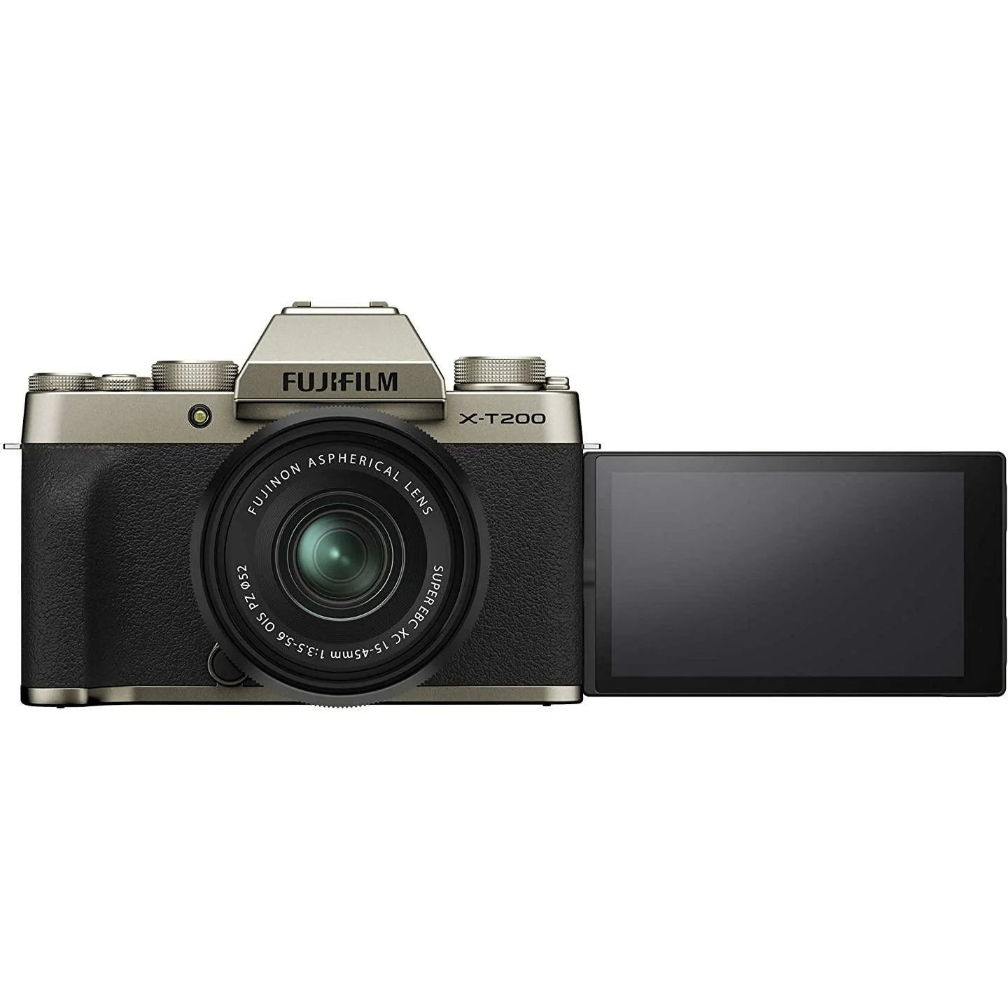 Fujifilm X-T200 24.2 MP Mirrorless Camera with XC 15-45 mm Lens (APS-C Sensor, Electronic Viewfinder, Vari-Angle LCD Touchscreen, Face/Eye AF, 4K Video Vlogging, Film Simulations) - Black/Silver - Image 4
