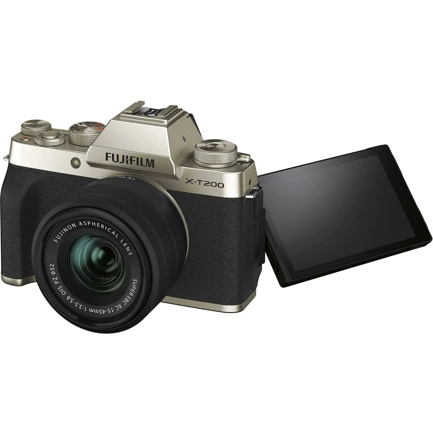 Fujifilm X-T200 24.2 MP Mirrorless Camera with XC 15-45 mm Lens (APS-C Sensor, Electronic Viewfinder, Vari-Angle LCD Touchscreen, Face/Eye AF, 4K Video Vlogging, Film Simulations) - Black/Silver - Image 5