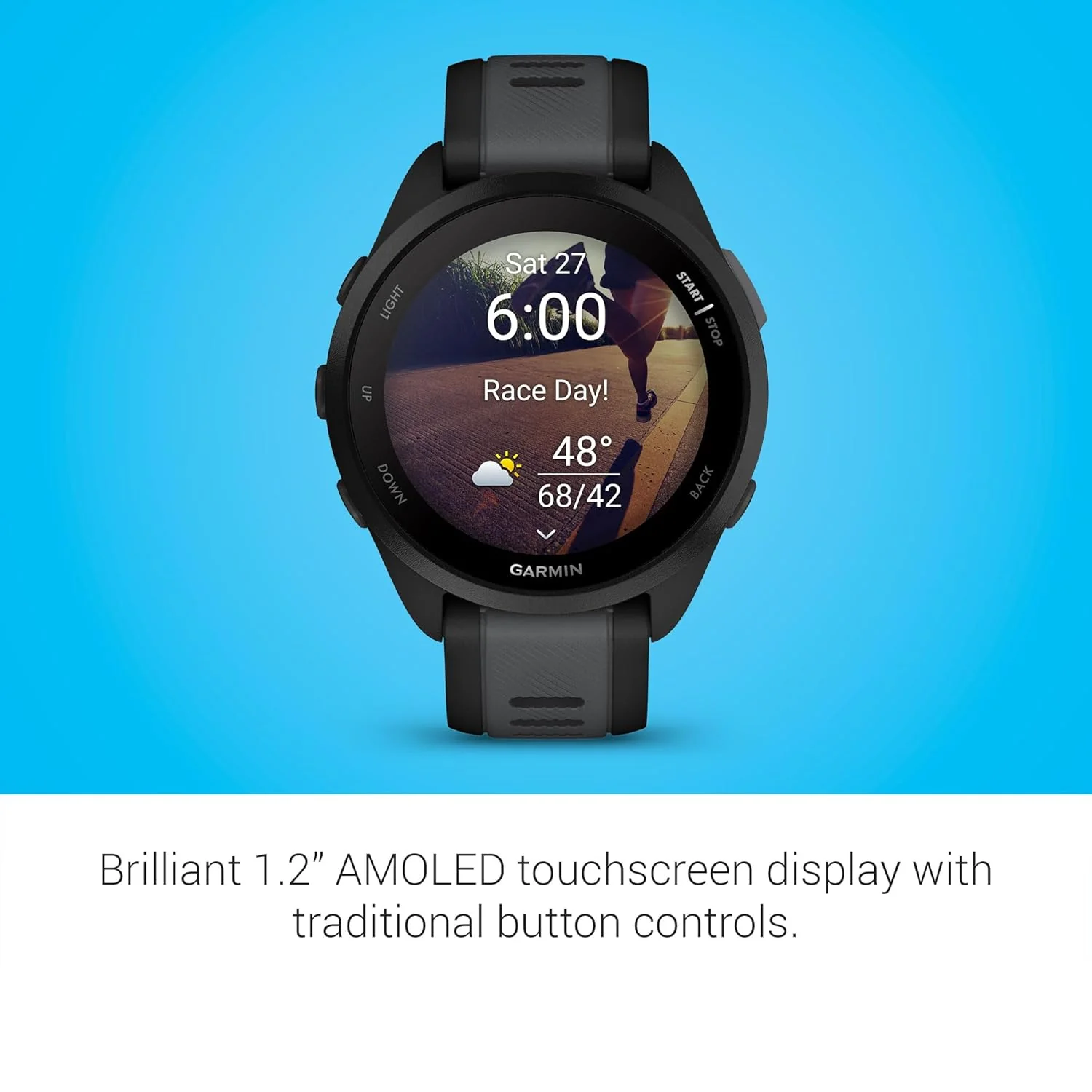 Garmin Forerunner 165 Music, Running Smartwatch, Colorful AMOLED Display, Training Metrics and Recovery Insights, Music on Your Wrist - Image 3