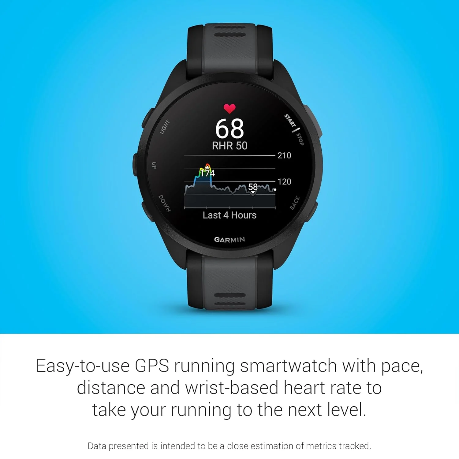 Garmin Forerunner 165, Running Smartwatch with GPS, Colorful AMOLED Display, Training Metrics and Recovery Insights, (Black/Salte Gray) - Image 4