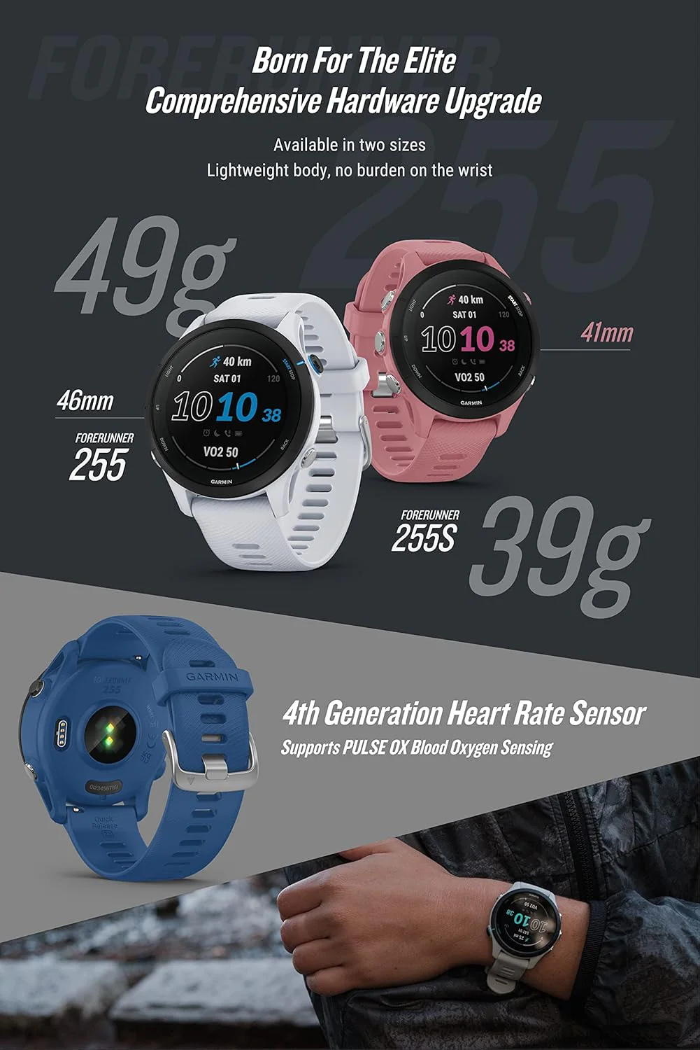 Garmin Forerunner 255 Basic, GPS, Slate Grey, KOR/SEA - Image 5