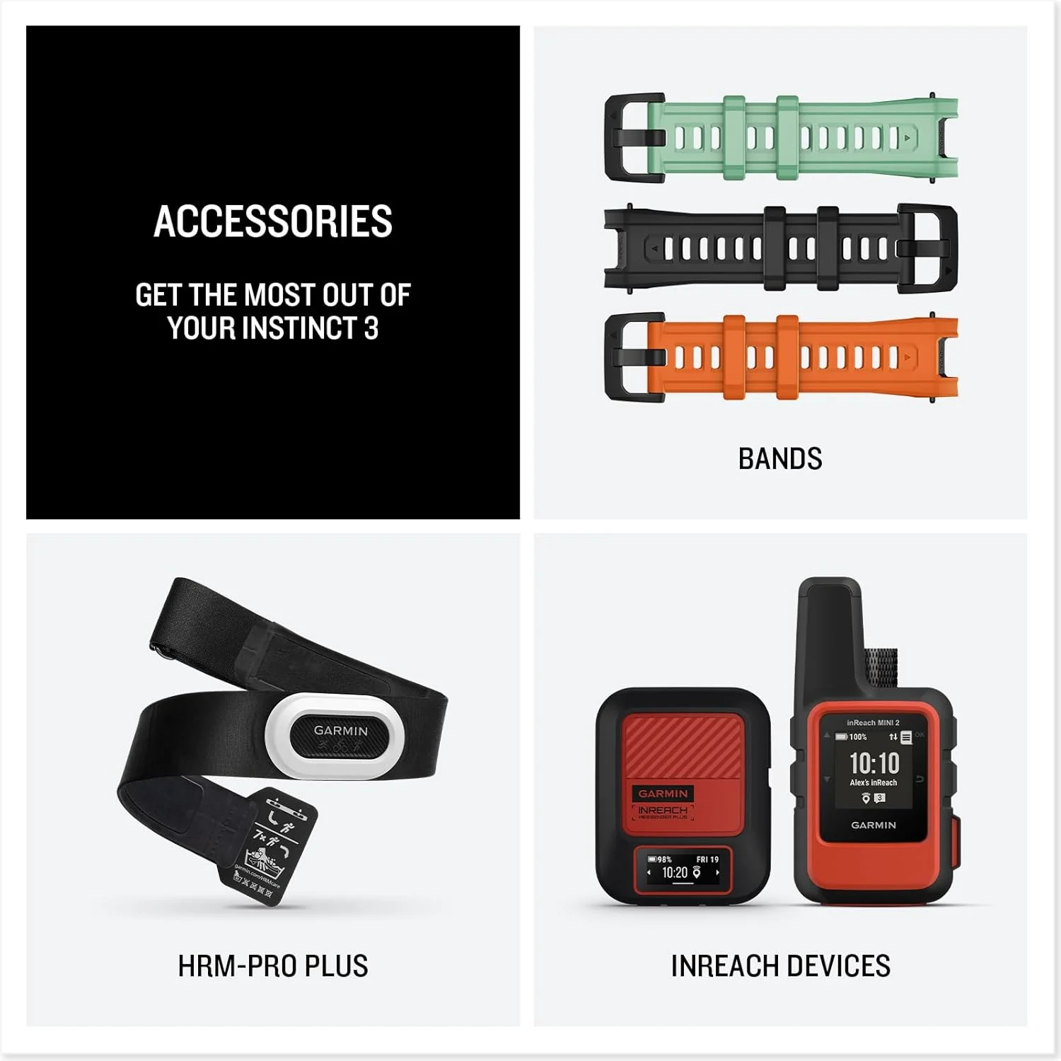 Garmin Instinct® 3, AMOLED Display, Rugged Outdoor GPS Smartwatch, Metal-Reinforced Bezel, Built-in Flashlight, Up to 18 Days of Battery Life, Black - Image 7