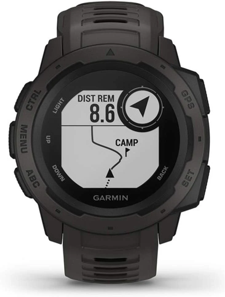 Garmin Instinct, Rugged Outdoor Watch with GPS, Features Glonass and Galileo, Heart Rate Monitoring and 3-Axis Compass, Graphite - Image 5