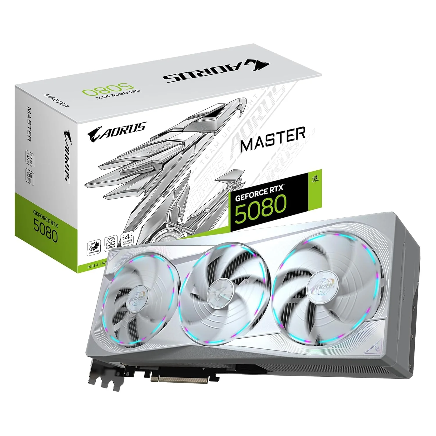 GIGABYTE GV-N5080AORUSM ICE-16GD | GeForce RTX 5080 AORUS Master ICE 16GB GDDR7 Graphics Card