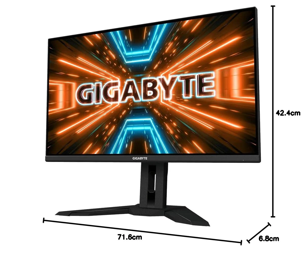 GIGABYTE M32U 32" 144Hz 4K FreeSync Compatible Gaming Monitor, SS IPS, 3840 x 2160 Pixels Display, 1ms Response Time (MPRT), Display Port 1.4, 2X HDMI 2.1, 3X USB 3.0, USB Type C, Black - Image 9