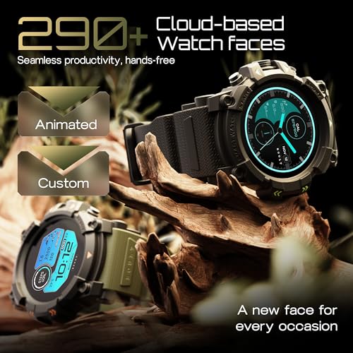 Goboult Thrux Smartwatch 1.39'' HD Display, BT Calling 5.2, 350 Nits Brightness, IP67, 290+ Watchfaces, 120+ Sports Modes,GPS Tracking, AI Voice Assistant, SpO2 Monitoring (Green) - Image 10