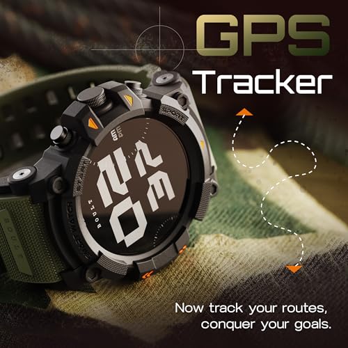 Goboult Thrux Smartwatch 1.39'' HD Display, BT Calling 5.2, 350 Nits Brightness, IP67, 290+ Watchfaces, 120+ Sports Modes,GPS Tracking, AI Voice Assistant, SpO2 Monitoring (Green) - Image 4