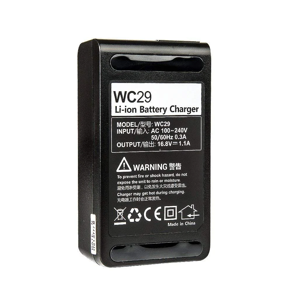 GODOX C29 Li-ion Battery Charger 16.8V 1.1A with Power Cable for Godox AD200 - Image 2