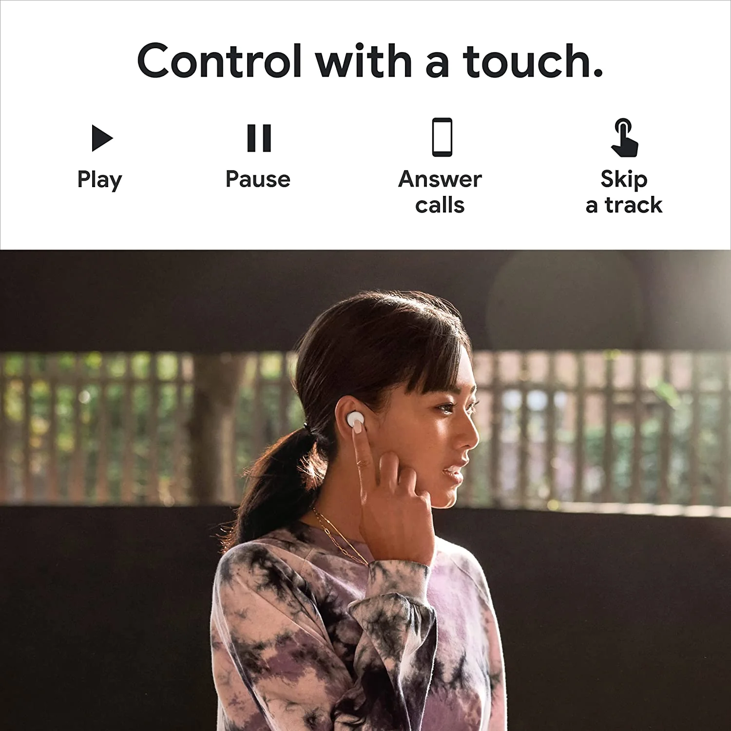 Google Pixel Buds A-Series - Wireless Earbuds - Headphones with Bluetooth - Clearly White - Image 10
