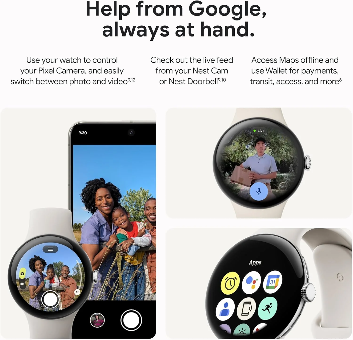 Google Pixel Watch 3 (41mm) 2024 Model - Android Smartwatch, Heart Rate Tracking, Fitbit Advanced Running, Fitness Insights, 24-Hour Battery - Matte Black Aluminum Case - Obsidian Band - Wi-Fi - Image 9