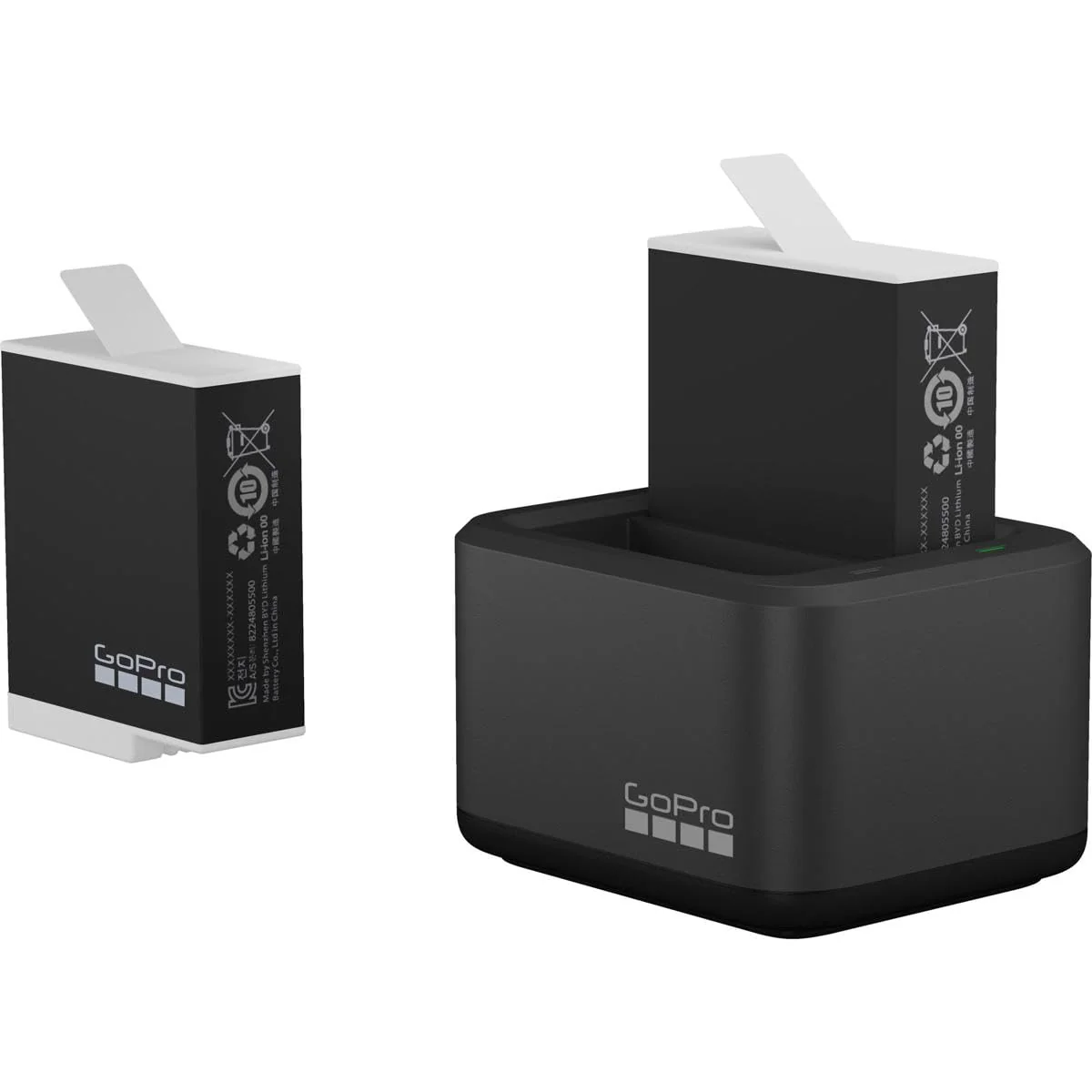 GoPro Dual Battery Charger + Enduro Battery for Hero 10, Hero 11 & Hero 12 Camera Battery Charger - Image 2