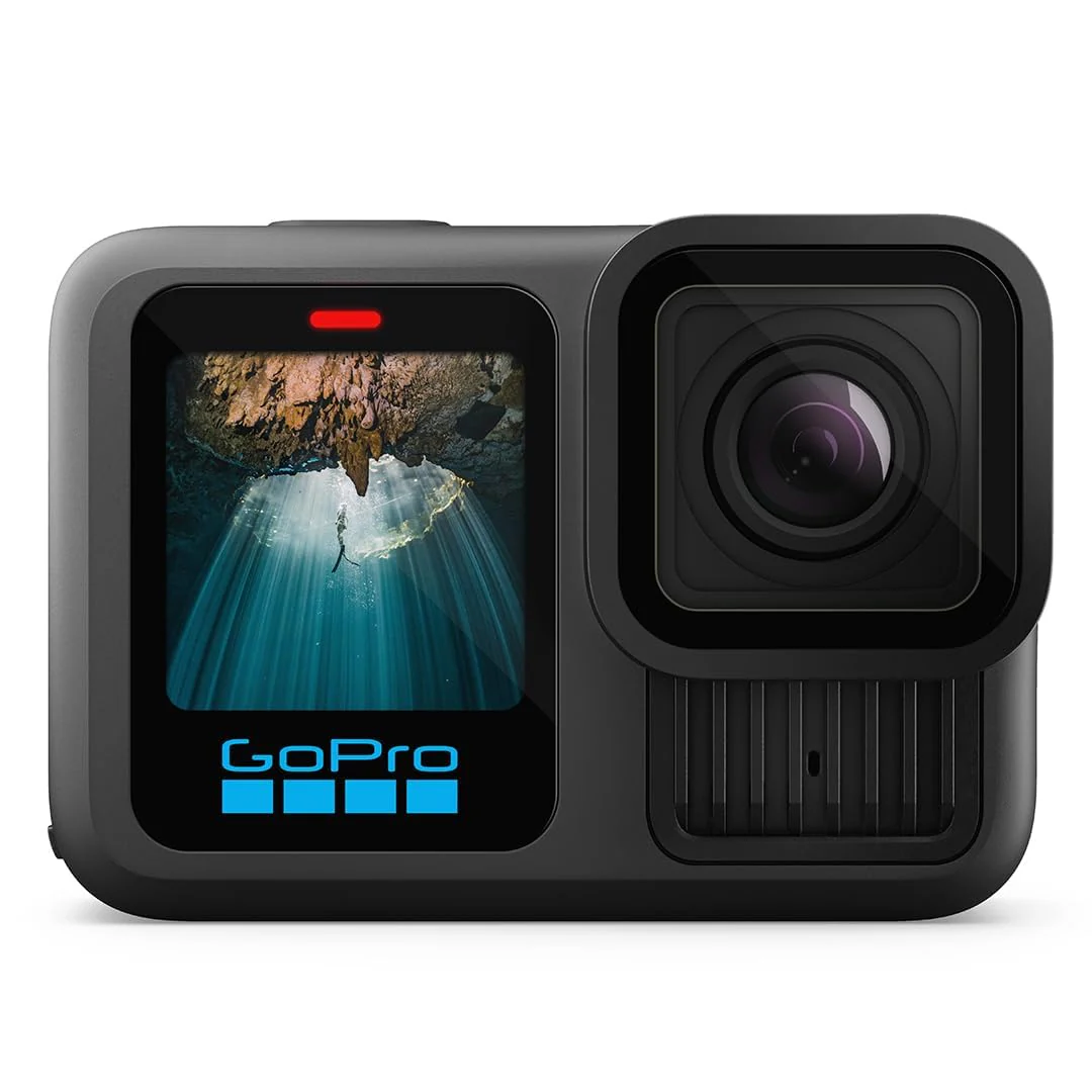 GoPro HERO13 - Waterproof Action Camera with 5.3K60 Video, 27MP Photo + Compatability with HB-Series Lenses(1-Yr International+1-Yr India Warranty)