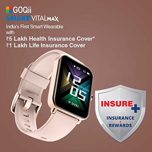 GOQii Insure+ 5 lakhs Health Insurance with Smart Vital Max (Pink) and 3 Months Personal Coaching - Image 2