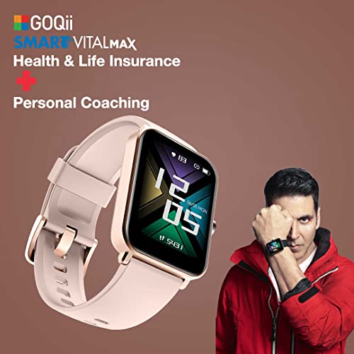 GOQii Insure+ 5 lakhs Health Insurance with Smart Vital Max (Pink) and 3 Months Personal Coaching - Image 3