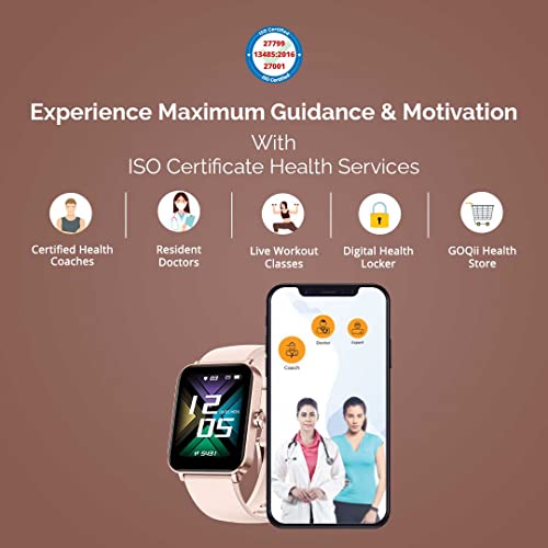 GOQii Insure+ 5 lakhs Health Insurance with Smart Vital Max (Pink) and 3 Months Personal Coaching - Image 4