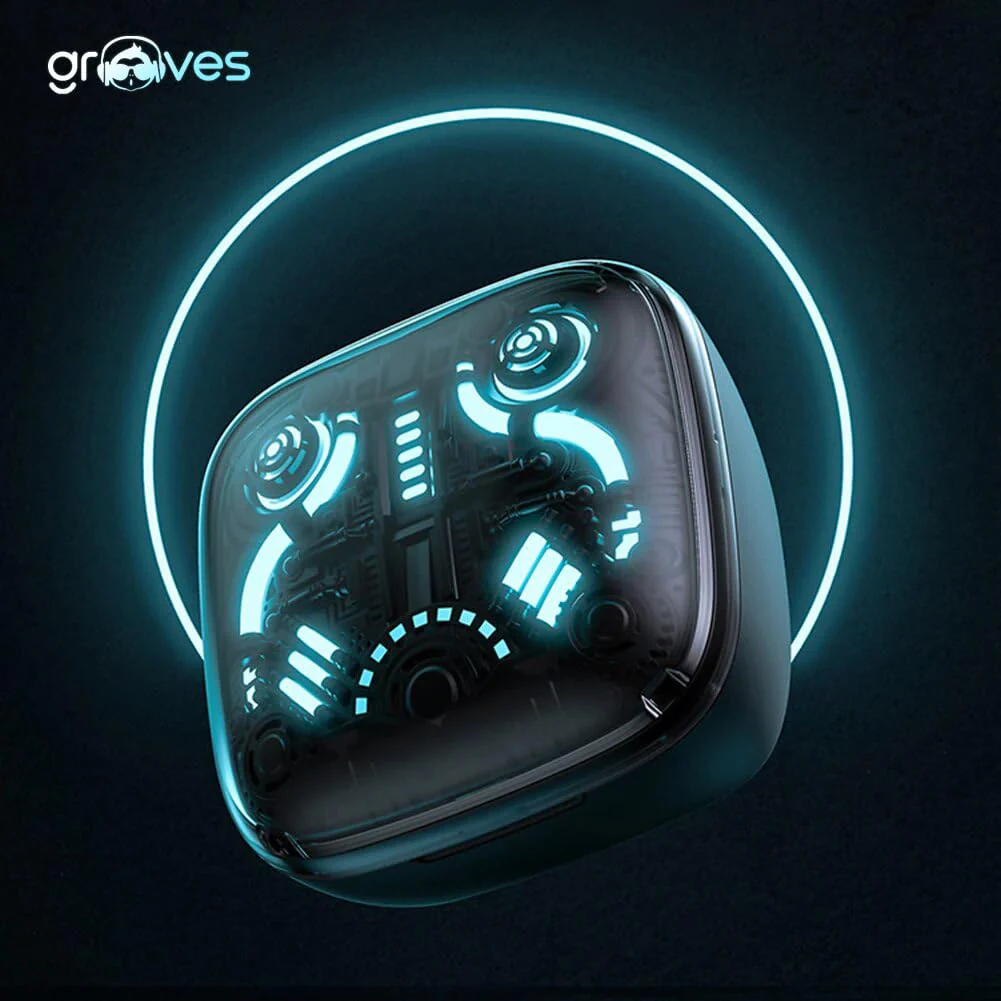GROOVES Alpha Newly Launched-Gaming Tws Up To 80H Playtime - In Ear Dual Mode With 45Db Low Latency, Bt 5.3,Abs-Enc-, 13Mm Driver, 400 Mah Battery With Jaguar Mechanical Rgb- C-Type Charge (Black) - Image 5