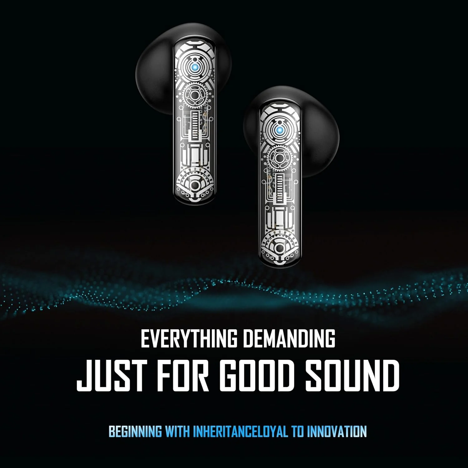 GROOVES Alpha Newly Launched-Gaming Tws Up To 80H Playtime - In Ear Dual Mode With 45Db Low Latency, Bt 5.3,Abs-Enc-, 13Mm Driver, 400 Mah Battery With Jaguar Mechanical Rgb- C-Type Charge (Black) - Image 7