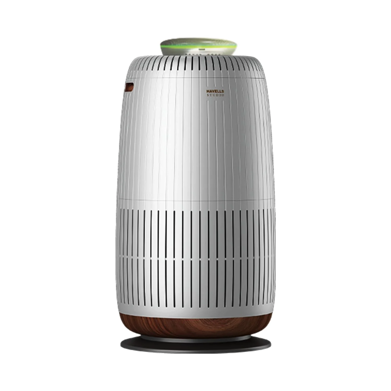 Havells Studio Meditate AP400 Air purifier with TiO2 module + HEPA 14 grade filter + Portable AQI Monitoring, Wi-Fi Enabled. One Composite Filter Free during Service (Silver Satin)