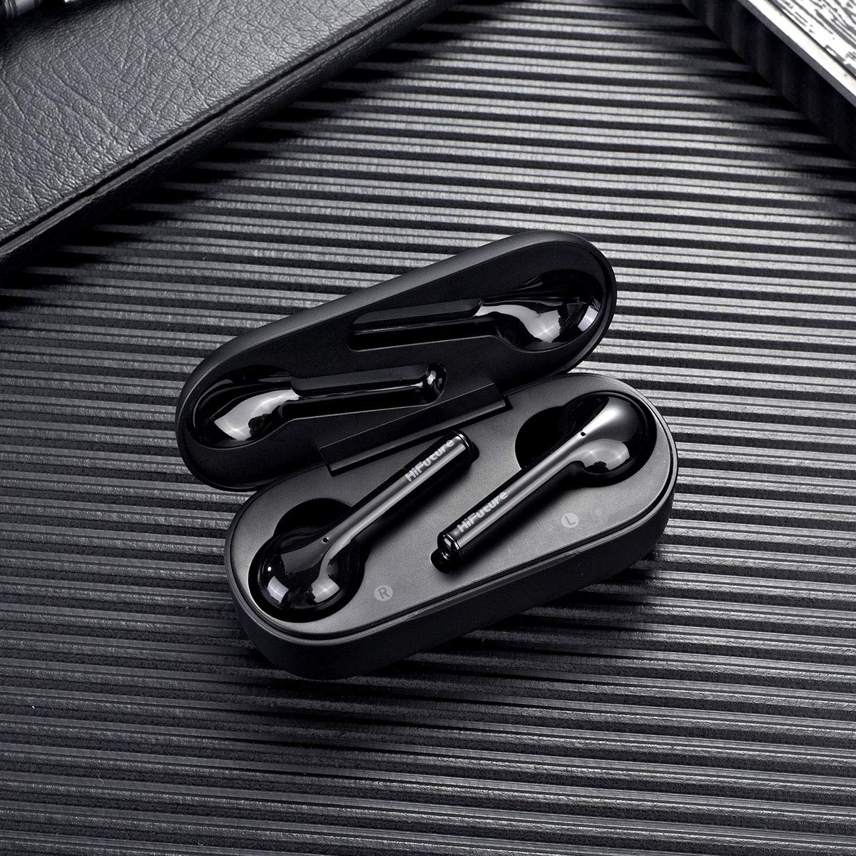 HiFuture FutureBuds Truly Wireless Bluetooth in Ear Earbuds with Mic (Black) - Image 3