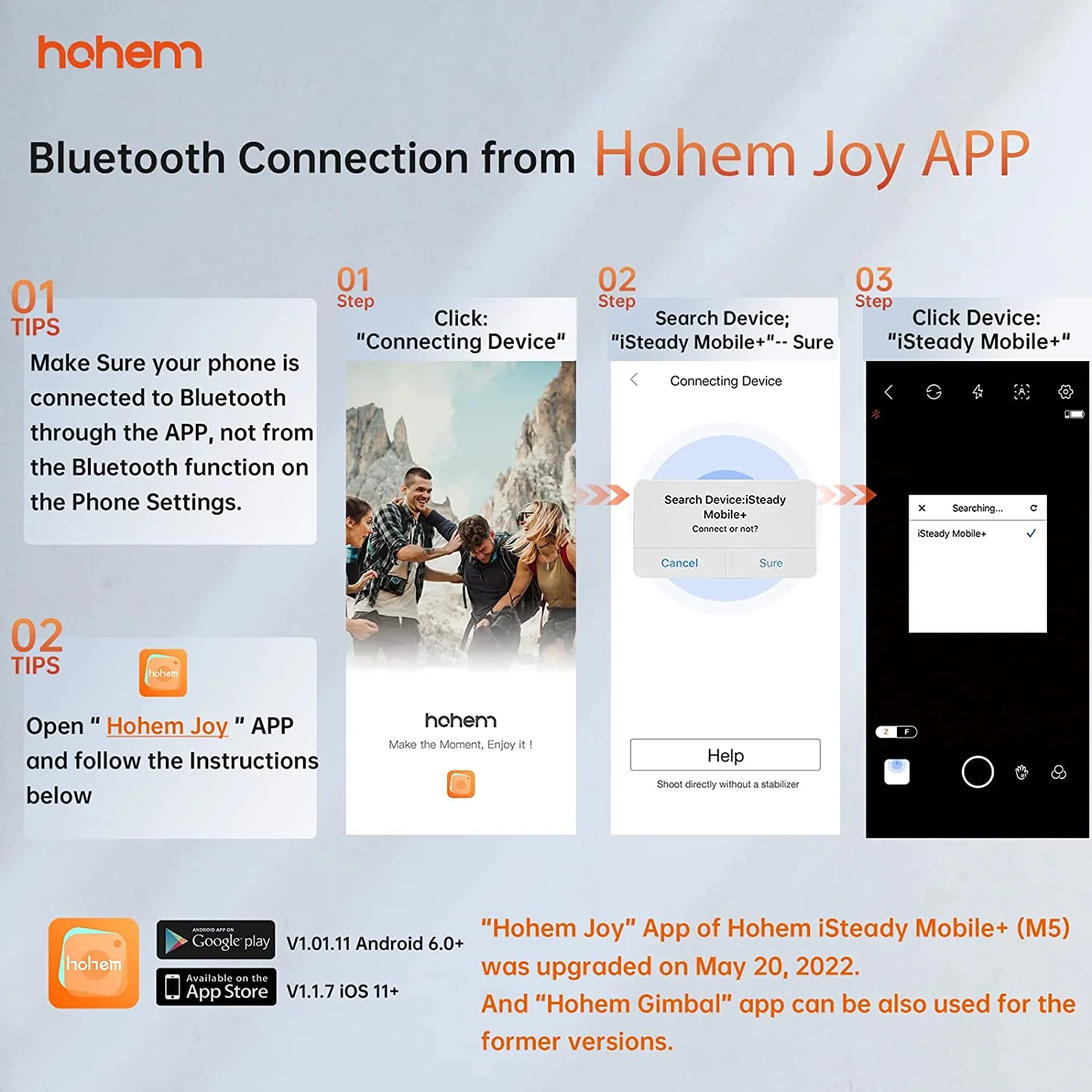 hohem iSteady Mobile Plus 3 Axis Handheld Smartphone Gimbal Stabilizer - Image 2